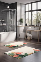 Set covorase de baie, Cartwright, CT-5209, Poliester, Multicolor