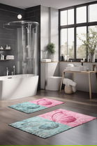 Set covorase de baie, Cartwright, CT-5217, Poliester, Multicolor