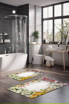 Set covorase de baie, Cartwright, CT-5227, Poliester, Multicolor