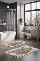 Set covorase de baie, Cartwright, CT-5228, Poliester, Multicolor