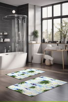 Set covorase de baie, Cartwright, CT-5238, Poliester, Multicolor