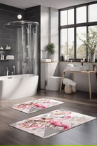 Set covorase de baie, Cartwright, CT-5246, Poliester, Multicolor