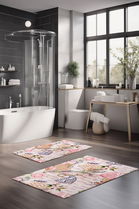Set covorase de baie, Cartwright, CT-5247, Poliester, Multicolor