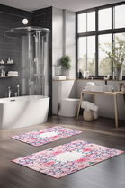 Set covorase de baie, Cartwright, CT-5248, Poliester, Multicolor