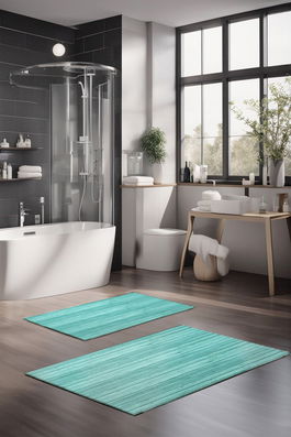 Set covorase de baie, Cartwright, CT-5249, Poliester, Multicolor