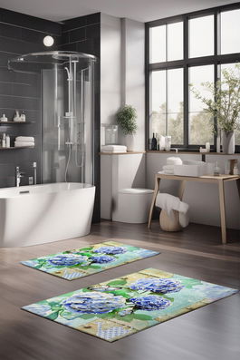 Set covorase de baie, Cartwright, CT-5257, Poliester, Multicolor