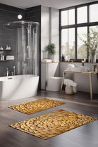 Set covorase de baie, Cartwright, CT-5261, Poliester, Multicolor