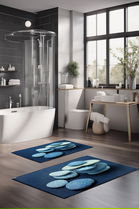 Set covorase de baie, Cartwright, CT-5279, Poliester, Multicolor