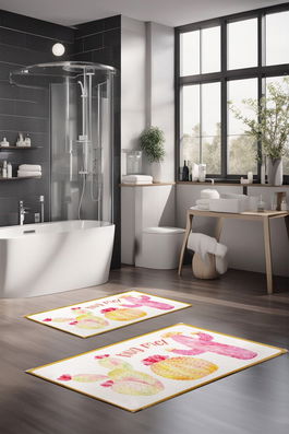 Set covorase de baie, Cartwright, CT-5280, Poliester, Multicolor