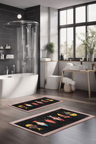 Set covorase de baie, Cartwright, CT-5292, Poliester, Multicolor