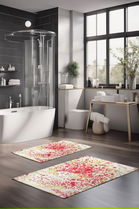 Set covorase de baie, Cartwright, CT-5298, Poliester, Multicolor