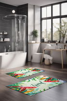 Set covorase de baie, Cartwright, CT-5306, Poliester, Multicolor