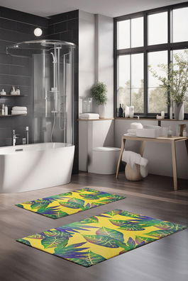 Set covorase de baie, Cartwright, CT-5316, Poliester, Multicolor