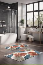 Set covorase de baie, Cartwright, CT-5326, Poliester, Multicolor