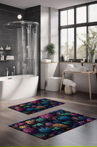 Set covorase de baie, Cartwright, CT-5334, Poliester, Multicolor