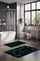 Set covorase de baie, Cartwright, CT-5335, Poliester, Multicolor