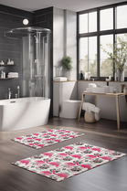 Set covorase de baie, Cartwright, CT-5336, Poliester, Multicolor