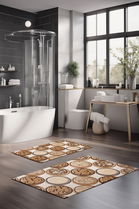 Set covorase de baie, Cartwright, CT-5350, Poliester, Multicolor