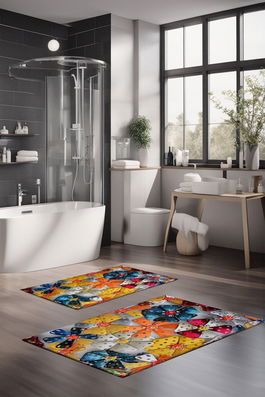 Set covorase de baie, Cartwright, CT-5356, Poliester, Multicolor