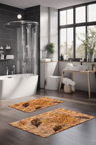 Set covorase de baie, Cartwright, CT-5361, Poliester, Multicolor