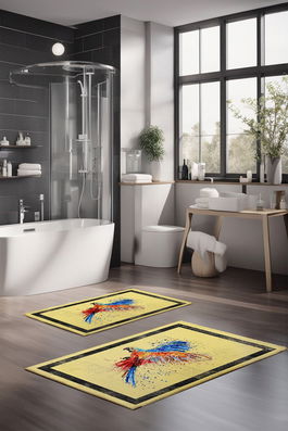 Set covorase de baie, Cartwright, CT-5364, Poliester, Multicolor