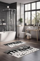 Set covorase de baie, Cartwright, CT-5367, Poliester, Multicolor