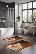 Set covorase de baie, Cartwright, CT-5368, Poliester, Multicolor