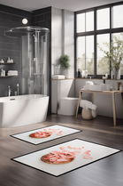 Set covorase de baie, Cartwright, CT-5370, Poliester, Multicolor