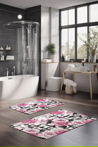 Set covorase de baie, Cartwright, CT-5377, Poliester, Multicolor