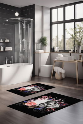 Set covorase de baie, Cartwright, CT-5380, Poliester, Multicolor