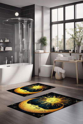 Set covorase de baie, Cartwright, CT-5383, Poliester, Multicolor