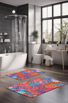 Set covorase de baie, Cartwright, CT-5390, Poliester, Multicolor