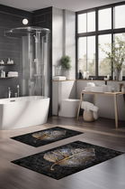 Set covorase de baie, Cartwright, CT-5405, Poliester, Multicolor