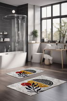 Set covorase de baie, Cartwright, CT-5406, Poliester, Multicolor