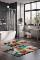 Set covorase de baie, Cartwright, CT-5410, Poliester, Multicolor
