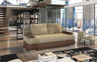Canapea extensibila 3 locuri ELTAP, Milo, 213x95x90 cm, lemn/poliester, bej/maro