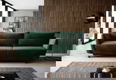 Canapea extensibila 4 locuri ELTAP, SO-SIL-35LO, Silva, 236x95x90 cm, lemn/poliester, verde inchis