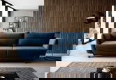 Canapea extensibila 4 locuri ELTAP, SO-SIL-40LU, Silva, 236x95x90 cm, lemn/poliester, albastru
