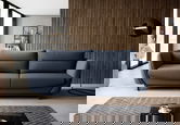 Canapea extensibila 4 locuri ELTAP, SO-SIL-40PO, Silva, 236x95x90 cm, lemn/poliester, albastru