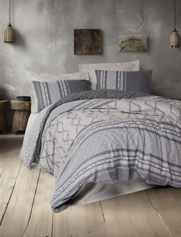 Lenjerie de pat pentru o persoana, Tonnia - Mink, Cotton Box, Bumbac Ranforce
