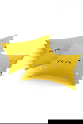 Set 2 fete de perna, Dide - Yellow, Eponj Home, 65% bumbac/35% poliester