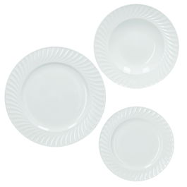 Serviciu de masa 18 piese, Canete, Brandani, portelan New Bone China