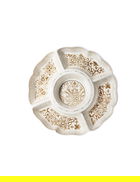 Platou servire aperitiv, Excalibur Starter, Brandani, D27 cm, portelan