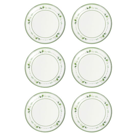 Set 6 farfurii mici pentru servire, Flora, Brandani, D15.5 cm, portelan New Bone China