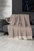 Cuvertura de pat, Alinda - Brown (170 x 300), DC Home, Bumbac