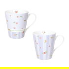 Set 2 cani, Polline Lilac, Brandani, D8.5x10 cm, 320 ml, portelan New Bone China
