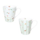 Set 2 cani, Polline Green, Brandani, D8.5x10 cm, 320 ml, portelan New Bone China