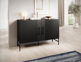 Comoda ELTAP, Raftt, 120x42x80 cm, PAL/MDF, negru