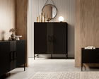 Dulap multifunctional ELTAP, Raftt, 122x42x140 cm, PAL/MDF, negru