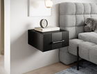 Noptiera ELTAP, Raftt, 40x42-44x20 cm, PAL/MDF, negru